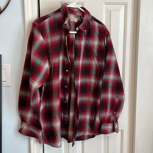 Mens Long Sleeved Flannel Shirt by Hobbs Creek Sz L NWOT